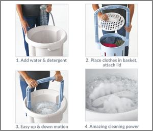 Manual clothes washer from Lavario