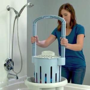 Manual Clothes Washer Portable, Hand Washing Clothes In Bathtub